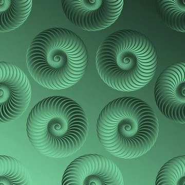 Emerald Spirals of Harmony 库存插图