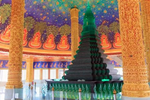Emerald stupa Stock Photos