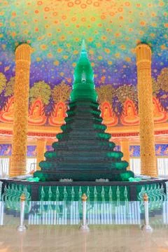 Emerald stupa Stock Photos