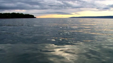 Emerald Waters from Boat Stock Footage 8156850