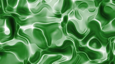 Emerald Wave – Abstract Fluid Motion in Green Hues Stock Footage 310643177