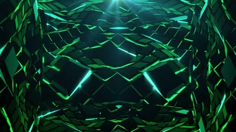 Emerald Waves Background Stock Footage 100541330