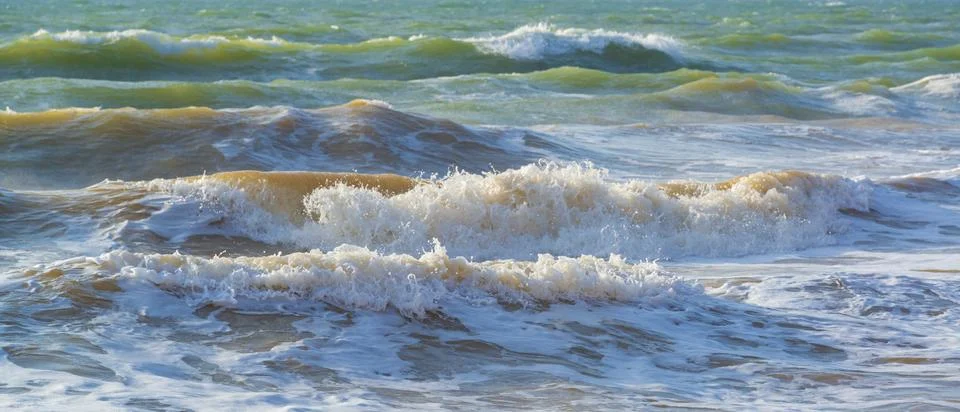 Emerald waves header. 스톡 사진