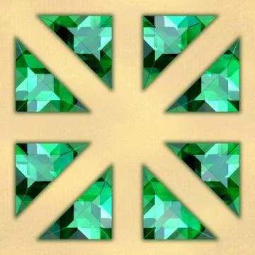 Emeralds Stock Illustration