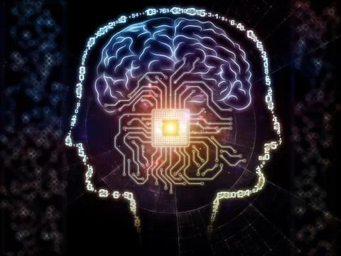 Emergence of Artificial Intelligence 스톡 일러스트