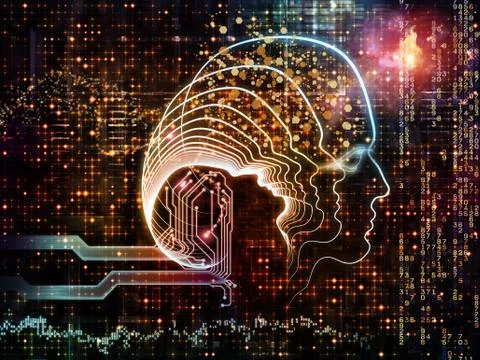 Emergence of Artificial Intelligence Stock Illustration