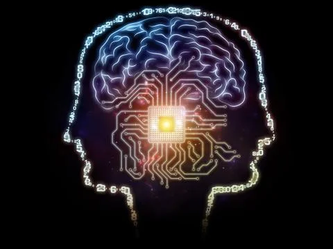 Emergence of Artificial Intelligence 스톡 일러스트