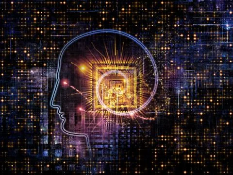 Emergence of Artificial Intelligence Stock Illustration