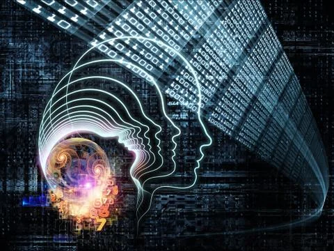 Emergence of Artificial Intelligence Stock Illustration