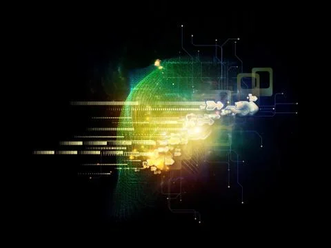 Emergence of Cloud Technology Stock Illustration