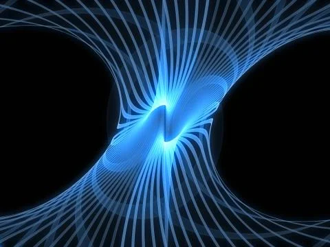 Emergence of Grid Lines Stock Illustration