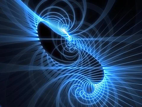 Emergence of Grid Lines Stock Illustration