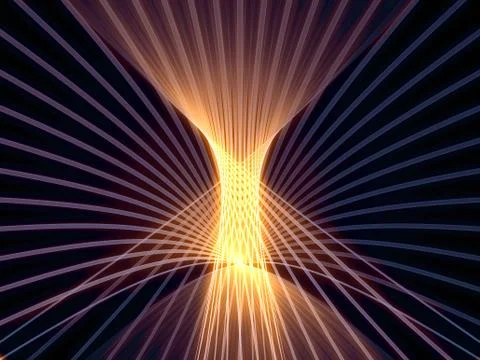 Emergence of Grid Lines Stock Illustration