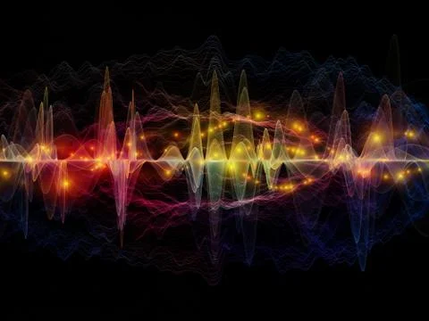 Emergence of Light Wave Stock Illustration