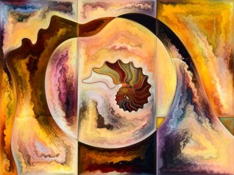 Emergence of Living Canvas Illustrazione stock