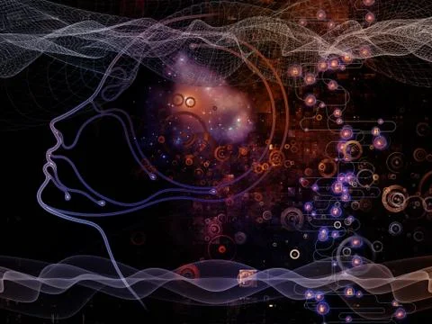 Emergence of Machine Consciousness Stock Illustration