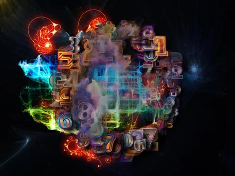 Emergence of Math Visualization Stockillustratie