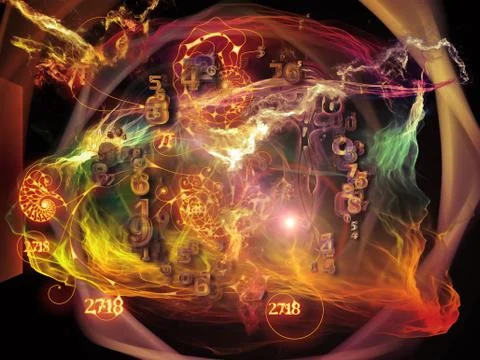 Emergence of Math Visualization Stock Illustration