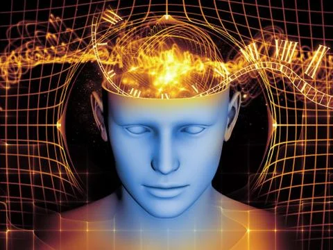Emergence of the Mind Stock Illustration