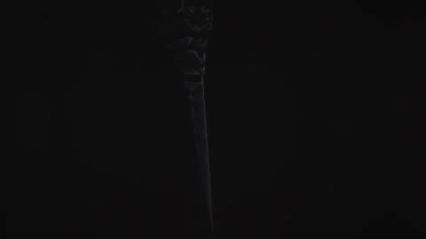 Emergence of a thin stream of smoke or steam vape. Cigarette smoke, beautiful Stock Illustration