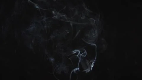 Emergence of a thin stream of smoke or steam vape. Cigarette smoke, beautiful Stock Illustration