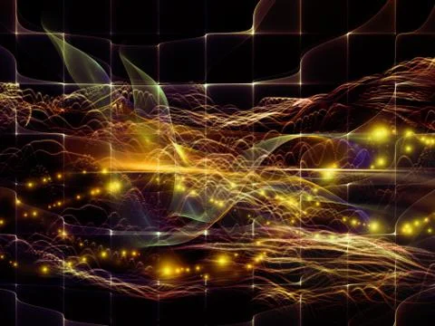 Emergence of Virtual World Stockillustratie