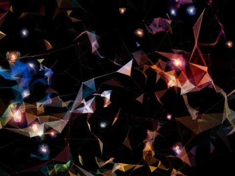 Emergence of Virtual World Stockillustratie