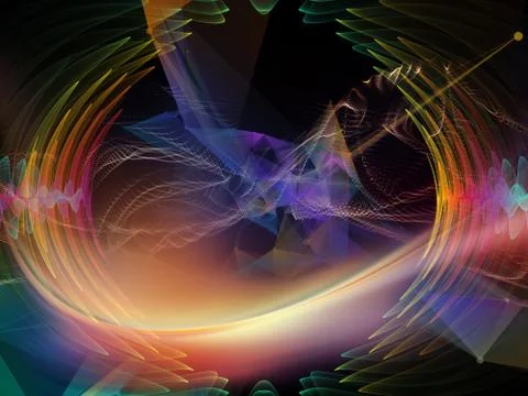 Emergence of Virtual World Stockillustratie