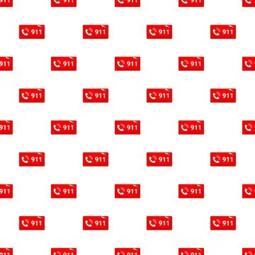 Emergency 911 call light button pattern background 스톡 일러스트