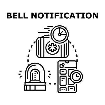Emergency alert notification system receiving medical assistance Stock Illustration