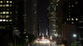 Emergency Ambulance Car Passing Intersection Crossroad Los Angeles Night Evening HD Footage