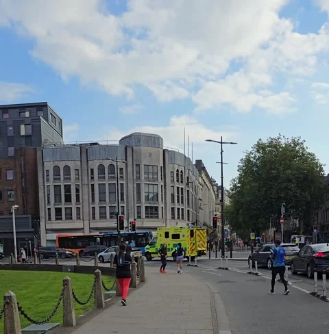 Emergency Ambulance in Cardiff Stock-Footage 291183544