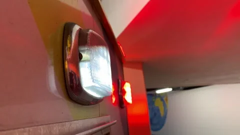 Emergency Ambulance Lights Stock Footage 277120466