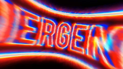 Emergency Background With Dirty Twitch Effect Stock Footage 95139398