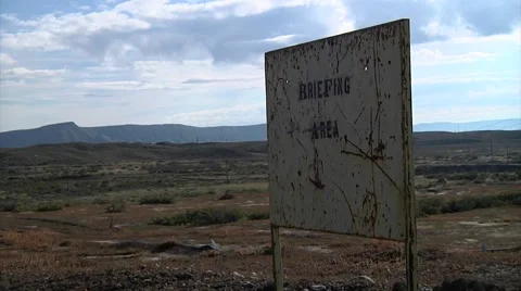 Emergency Briefing Area Sign Stock-Footage 40702849