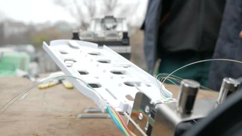 Emergency brigade communications engineer work Stock Footage 126951787