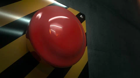 Emergency button alarm help industrial security switch warehouse panic. Stock Footage 32552443