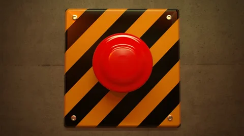 Emergency button alarm help industrial security switch warehouse panic. Stock Footage 32625405
