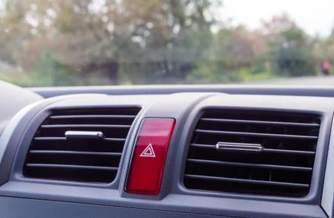 Emergency button in a car Stock Photos