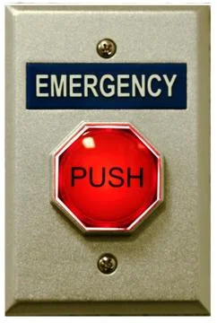 Emergency button Stock Illustration