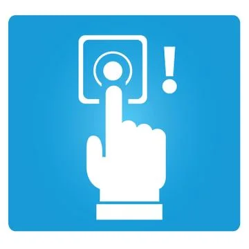 Emergency button Stock Illustration