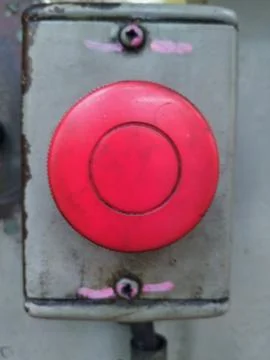 Emergency button. Stock Photos