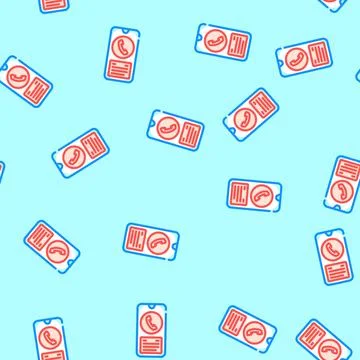 Emergency call ambulance vector seamless pattern Stockillustratie