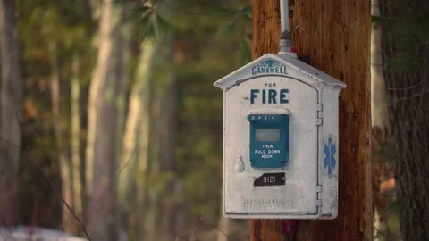Emergency Call Box - Medium Shot Video stock 148293022