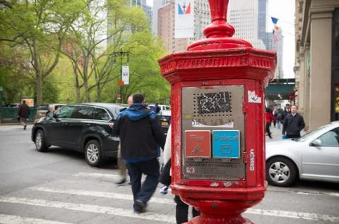 Emergency call-box Stock Photos