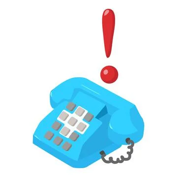 Emergency call icon, isometric style Stock Illustration