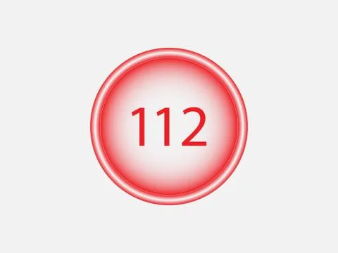 Emergency call icon. Vector illustration, flat design. Stock Illustration