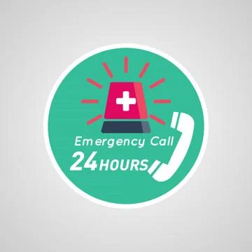 Emergency call Stock Illustration