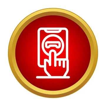 Emergency calling an assistance system using a smartphone Stock Illustration