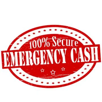 Emergency cash Illustrazione stock